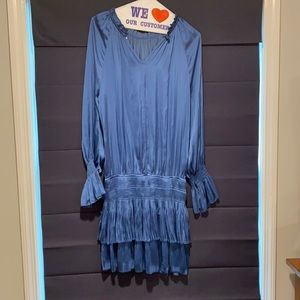 True Blue Pookie and Sebastian smocked waist dress